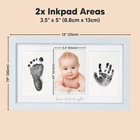 Inkless Baby Hand And Footprint Kit Frame, Mess Free Picture Frame for Newborn