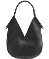 Donna Karan Baldwin Small Shoulder with Leather Wrapped Rounded Handle