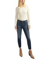 Silver Jeans Co. Women's Elyse Mid-Rise Comfort-Fit Skinny