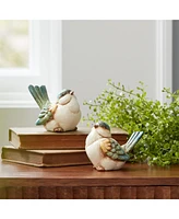 Slickblue Bird Figurine Set of 6 Rustic Decorative Accents for Your Home