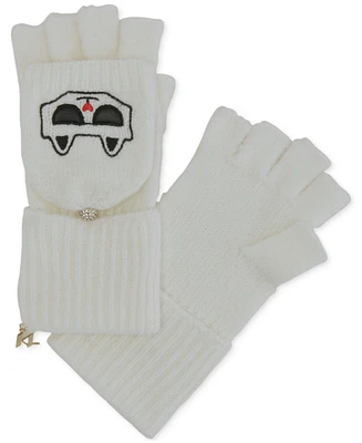 Karl Lagerfeld Paris Women's Choupette Pop-Top Gloves