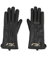 Karl Lagerfeld Paris Women's Faux-Leather Gloves