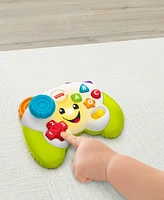 Fisher-Price Laugh Learn Game Learn Controller Musical Baby Toy with Lights, Green - Multi