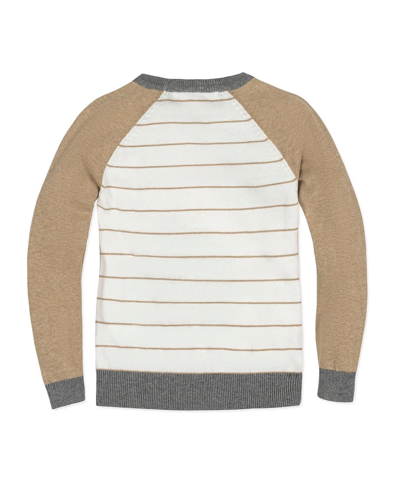 Hope & Henry Boys Organic Long Sleeve Raglan Sweater