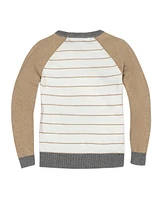 Hope & Henry Boys Organic Long Sleeve Raglan Sweater