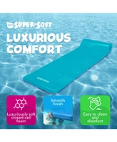 Trc Recreation Sunsation 1.75" Thick Foam Lounger Raft Pool Float, Tropical Teal