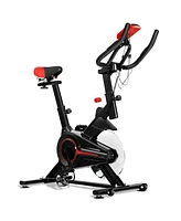 Givimo Indoor Exercise Bike Belt Driven Stationary Bike with Pulse Sensor & Phone Holder