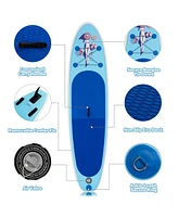 Skonyon 10 Feet Inflatable Stand Up Paddle Board with Adjustable Paddle Pump
