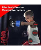 Vebreda 5 Pieces 40Lbs Filled Punching Boxing Set with Jump Rope and Gloves