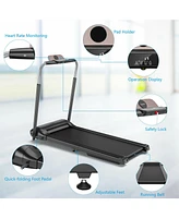 Vebreda Compact Folding Treadmill with Touch Screen App Control