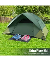 Givimo 2-person Camping Tent w/ Removable Rain Fly and Double-layer Door