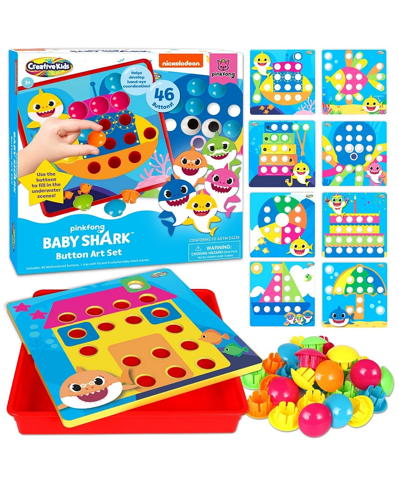 Baby Shark Button Art