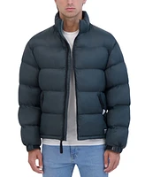 Hudson Men's Stand Collar Soft Puffer Jacket