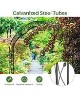 Givimo Garden Arch Arbor Trellis for Climbing Plants Roses Vines