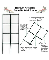 Vebreda 4 Pack Garden Trellis for Climbing Plants for Flower Vegetable