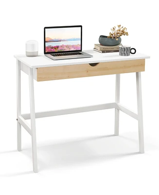 Skonyon Wooden Computer Desk with Drawer for Home Office