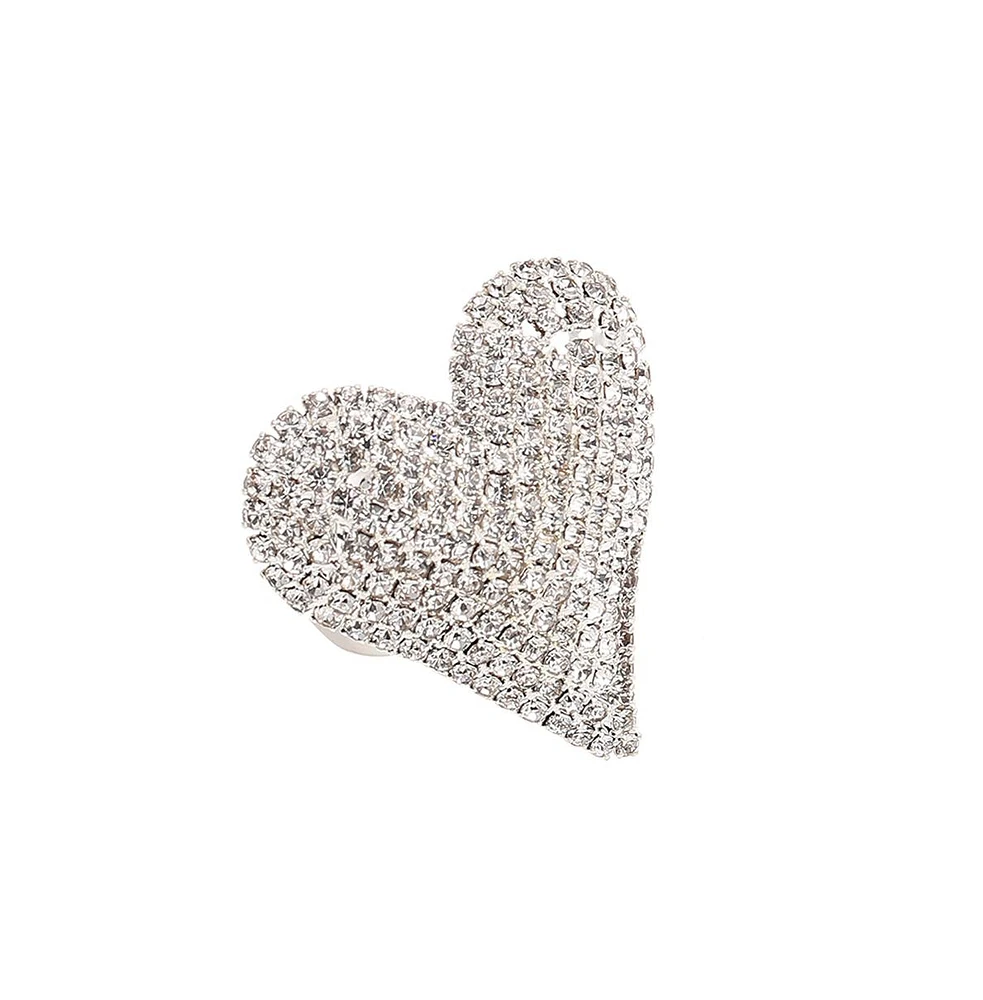 Sohi Women's Heart Cocktail Ring