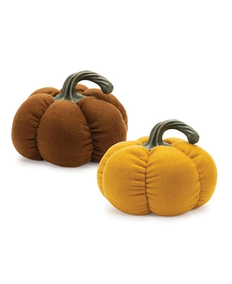 Slickblue Set of 2 Pumpkins – Ideal for Autumn and Halloween Decorations