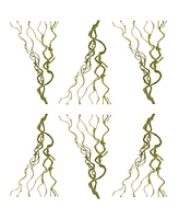 Slickblue Rustic Mossy Vine for Decor and Floral Arrangements (Set of 6)