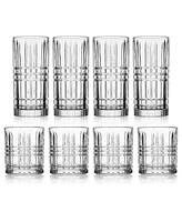 Godinger Set of 4 Double Old Fashioned Glasses and 4 Highballs Glasses