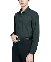 Tallia Men's Slim-Fit Micro-Geo Dress Shirt