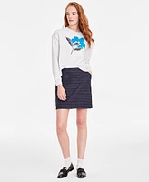 On 34th Women's Crewneck Graphic Sweatshirt, Created for Macy's