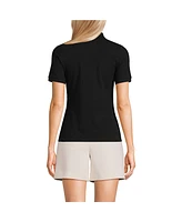 Lands' End Women's Wide Rib Polo Shirt