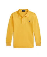 Polo Ralph Lauren Toddler and Little Boys Cotton Mesh Long-Sleeve Polo Shirt