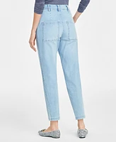 On 34th Women's Pleated Tapered-Leg Jeans, Created for Macy's