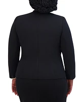 Kasper Women's Open-Front Round-Neck Blazer