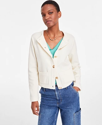 On 34th Women's Milano Crewneck Cardigan, Created for Macy's