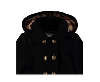 S Rothschild & Co Baby Girls Double Breasted Faux Wool Coat