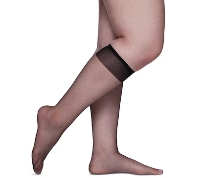 Berkshire Plus 3-Pack Sheer Knee-Highs
