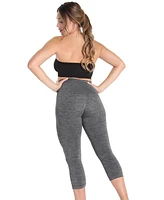 MeMoi Women's High-Waist Control Seamless Shapewear Leggings