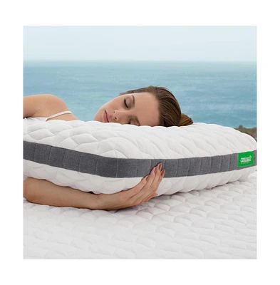 Cariloha Universal & Adjustable Flex Pillow | White | King | 38"x20" | Viscose Material | Naturally breathable, Hypoallergenic, and Moisture wicking