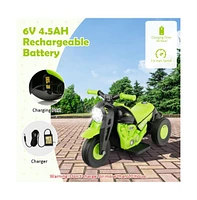 Vebreda 6V Kids Electric Ride on Motorcycle with Bubble Maker and Music