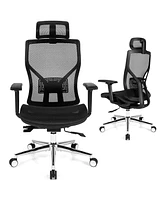 Skonyon High-Back Mesh Executive Chair with Sliding Seat and Adjustable Lumbar Support