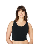 Comfort Choice Plus Longline Ribbed Leisure Bra