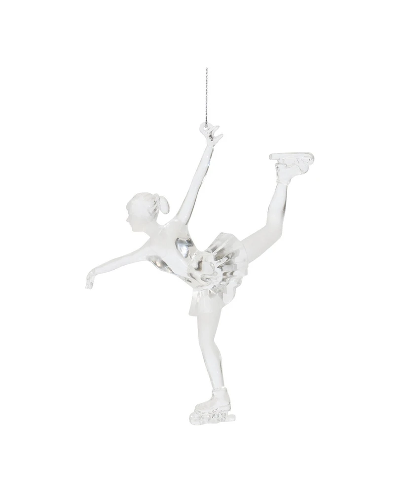 Slickblue Ice Skater Ornaments Set of 4 - Perfect for Festive Winter and Holiday Decor