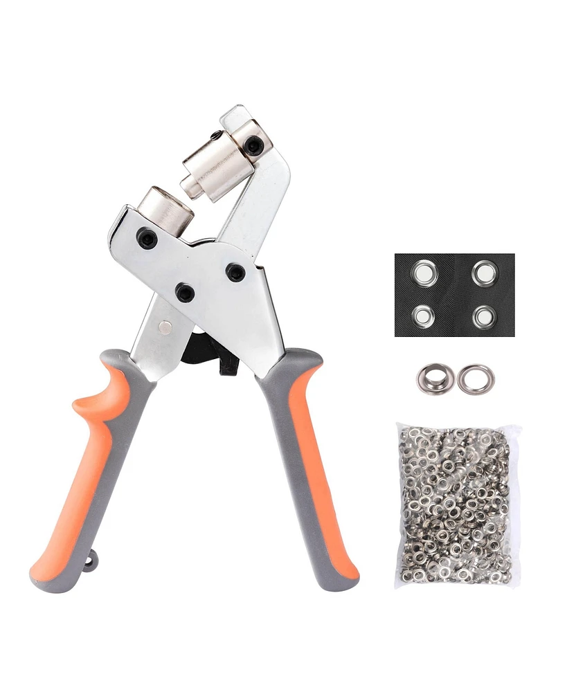 Yescom Portable Manual Grommet Machine Eyelet Hand Press Puncher Hole Punch Piler