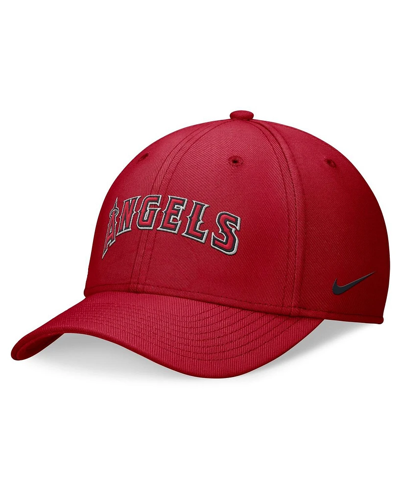 Nike Men's Red Los Angeles Angels Primetime Performance SwooshFlex Hat