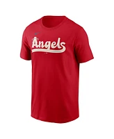 Nike Men's Red Los Angeles Angels City Connect Wordmark T-Shirt