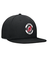 Fanatics Men's Black New Jersey Devils Authentic Pro Training Camp Snapback Hat