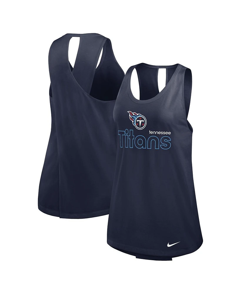 Nike Women's Navy Tennessee Titans Performance Tank Top