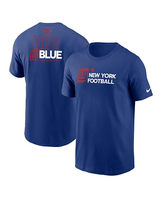 Nike Men's Royal New York Giants Outline T-Shirt