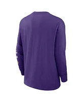 Nike Men's Purple Minnesota Vikings Rewind Heavy Max 90 Pocket Long Sleeve T-Shirt