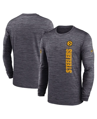 Nike Men's Pittsburgh Steelers 2024 Sideline Velocity Performance Long Sleeve T-Shirt