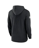 Nike Men's Las Vegas Raiders Sideline Hoodie Performance Long Sleeve T-Shirt