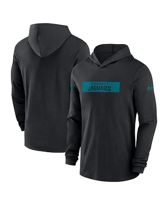 Nike Men's Black Jacksonville Jaguars Sideline Hoodie Performance Long Sleeve T-Shirt