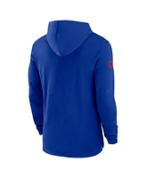 Nike Men's Royal Buffalo Bills Sideline Hoodie Performance Long Sleeve T-Shirt